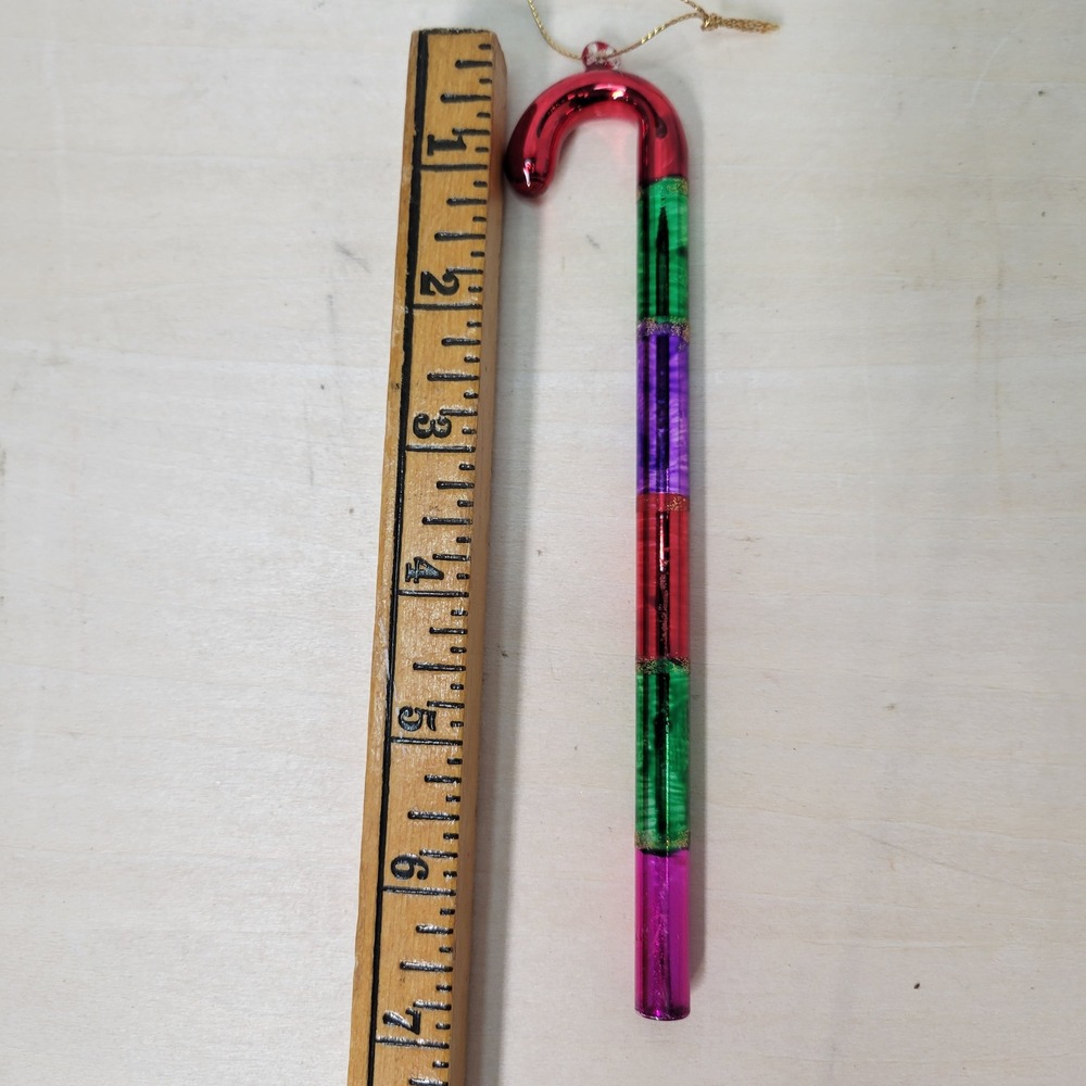 Vintage Candy Cane Christmas Ornaments Shiny Brite Style Lot of 18 - Picture 5 of 5
